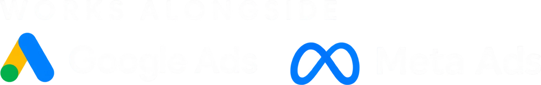 Works alongside Google Ads and Meta Ads